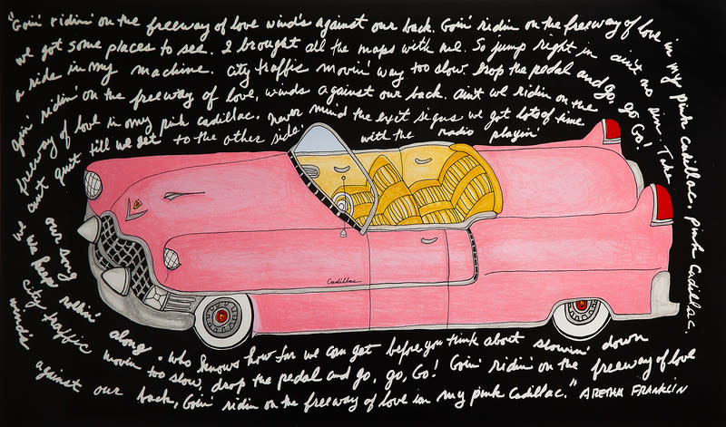 Pink Cadillac by Bette Blank 