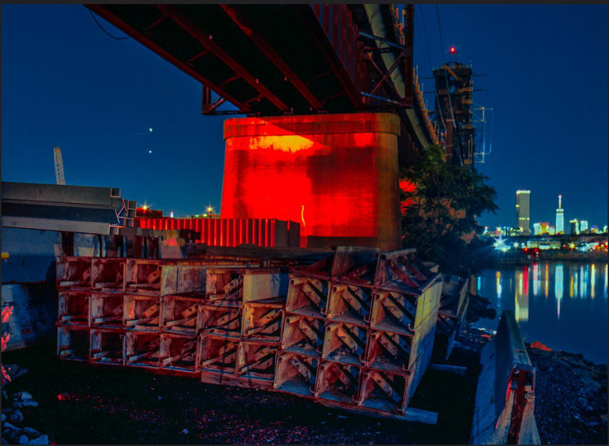 RR Bridge, Fish House Road, Jersey City NJ by Stephen Fretz 