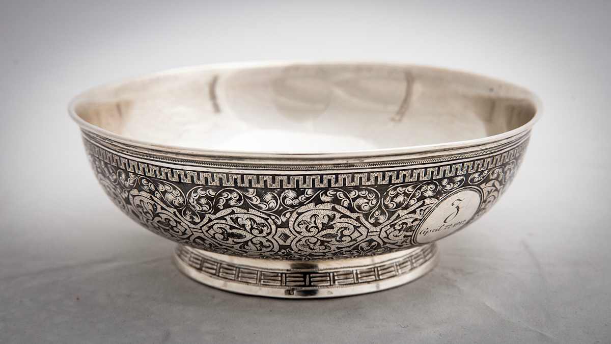 Untitled (Antique Russian Silver Bowl) by Artist Unknown 