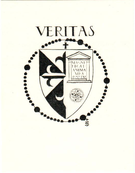 Untitled (Holy Cards--Veritas 3) by Constance Mary Rowe also known as Sister Mary of the  Compassion, O.P. 