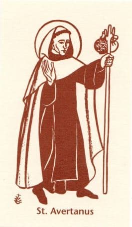 Untitled (St. Avertanus) by Constance Mary Rowe also known as Sister Mary of the  Compassion, O.P. 