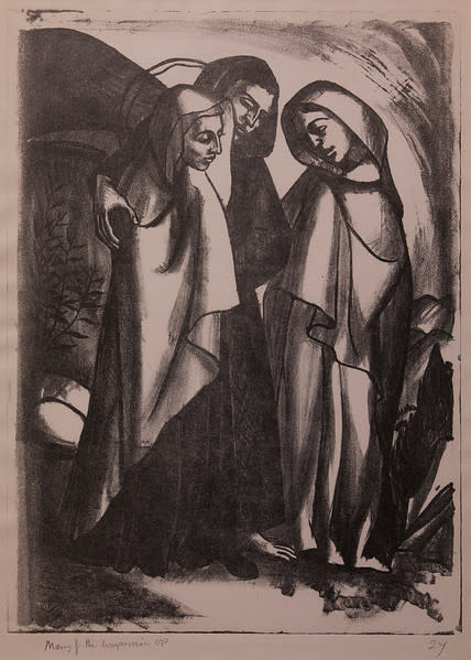 Stations of the Cross, No. XIV Jesus is Placed in the Tomb by Constance Mary Rowe also known as Sister Mary of the  Compassion, O.P. 