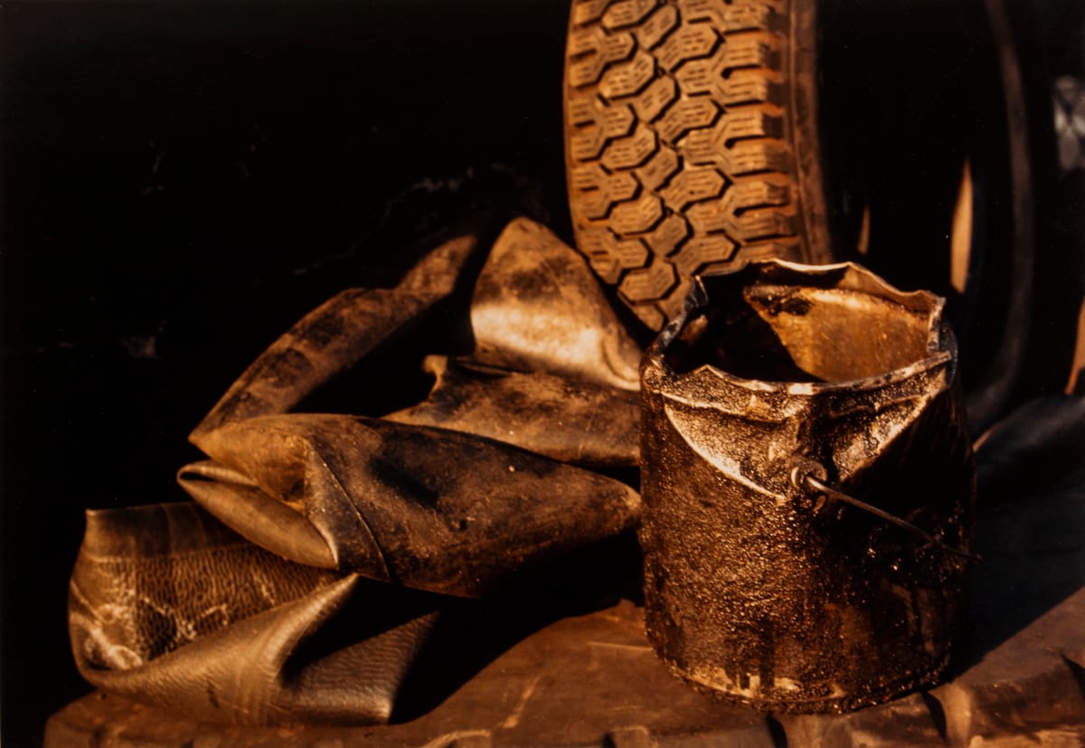 Tire and Can by Susan Jean Lewis 