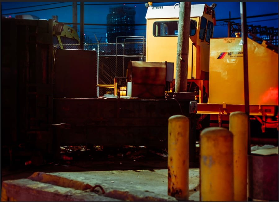 Switch Engine, Deep Shadows, Hoboken NJ by Stephen Fretz 