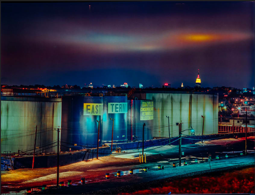 Tank Farm From Route 7, mid 90s, Jersey City NJ-2 by Stephen Fretz 