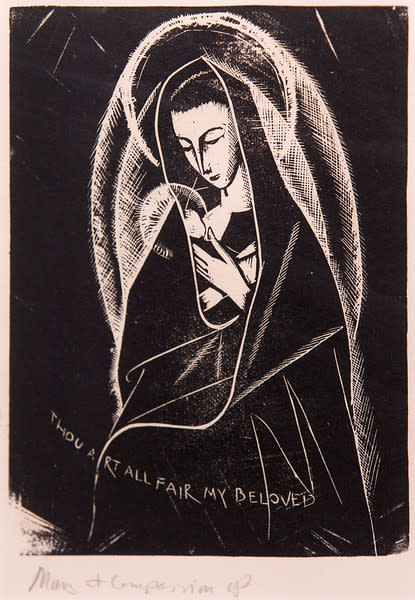 Untitled (Thou Art All Fair my Beloved) by Constance Mary Rowe also known as Sister Mary of the  Compassion, O.P. 