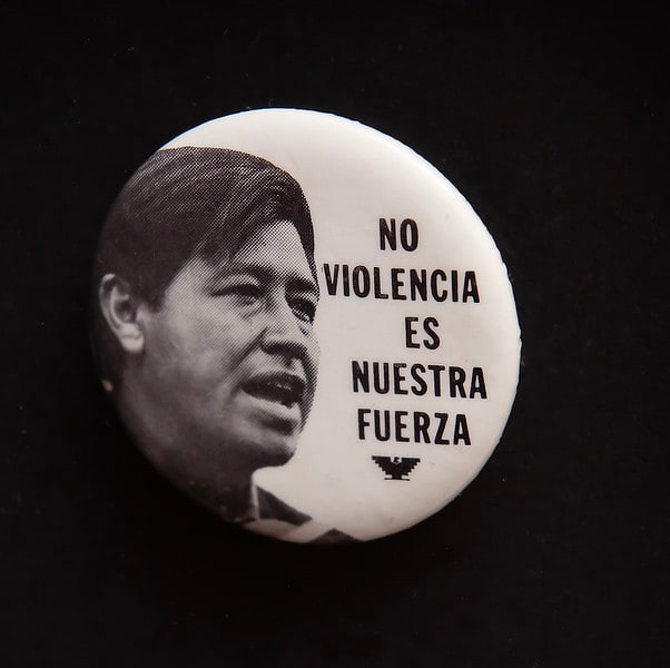 Untitled (Cesar Chavez Button) by Artist Unknown 