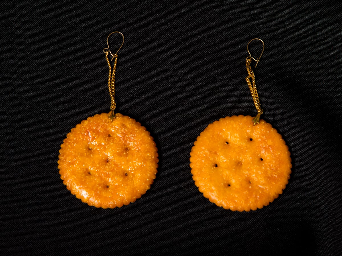 Cracker Earrings by John Fischer 