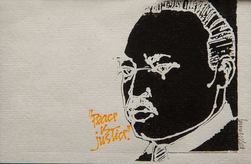 Untitled [portrait of Dr.  Martin Luther King] by Johanna Vogelsang 