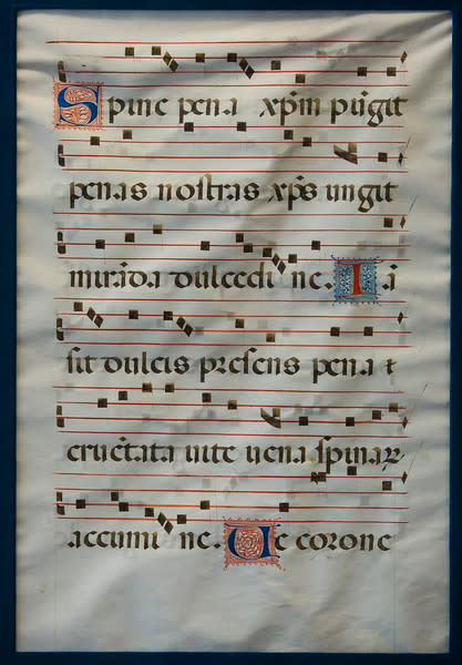 Untitled (Antiphonal Music Page) by Artist Unknown 