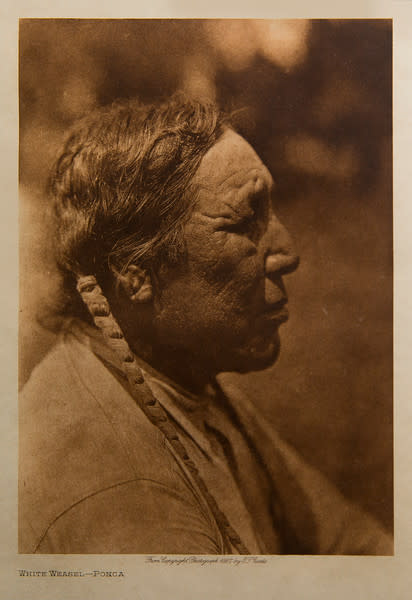 White Weasel-Ponca by Edward S. Curtis 