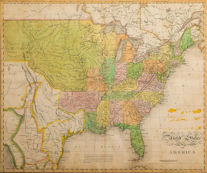 John Melish Map of the United States of America by John Melish 