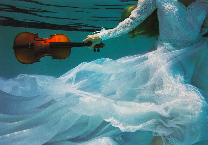 From the Urban pool series Girl with Violin by Kenda North 