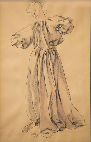 Study for a Lay Figure (Costume Study) by Constance Mary Rowe also known as Sister Mary of the  Compassion, O.P. 