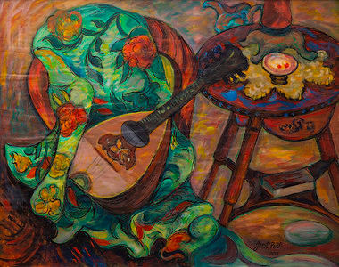 Untitled (Still Life with Mandolin) by Jacob Pell 