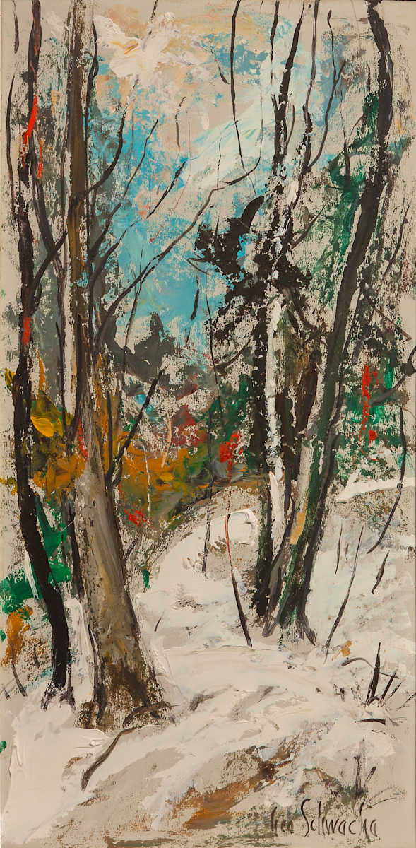 Untitled (Winter Scene) by George Schwacha, Image 1.