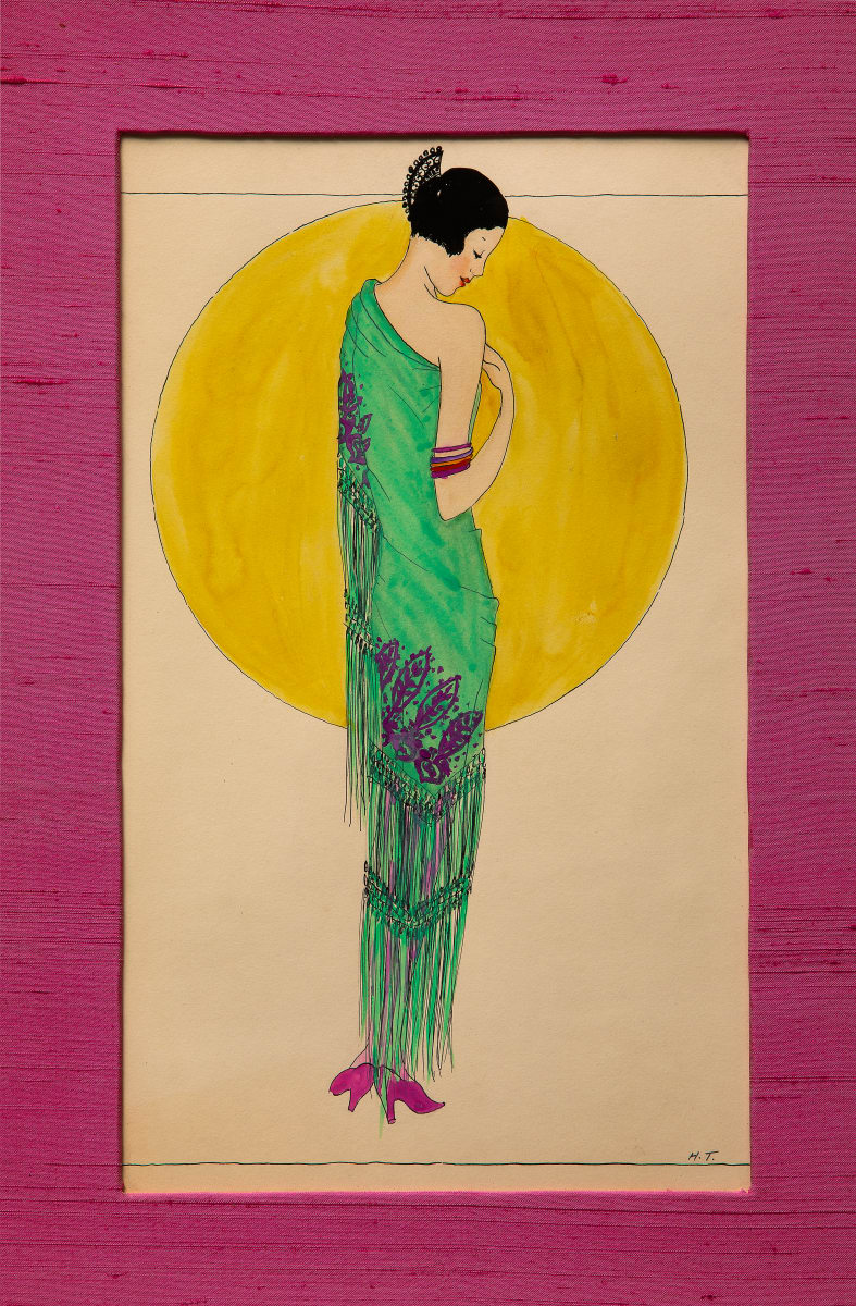 Woman in Green by Helen Townsend Stimpson 