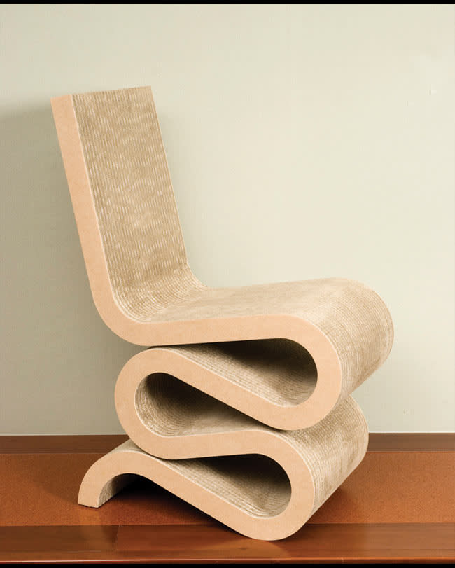 Wiggle Side Chair by Frank Gehry 