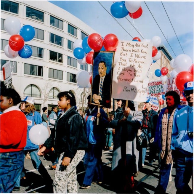 "I May Not Get There ..." First Martin Luther King Jr. Day Parade, San Francisco. 1966 by Janet Delaney 