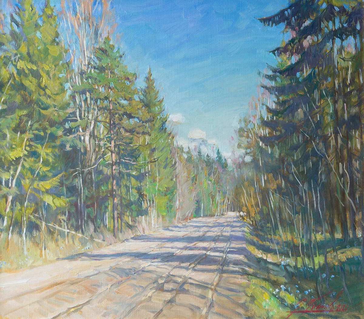 По дороге в деревню Мартюшино by Александр Абинов, Image 1.