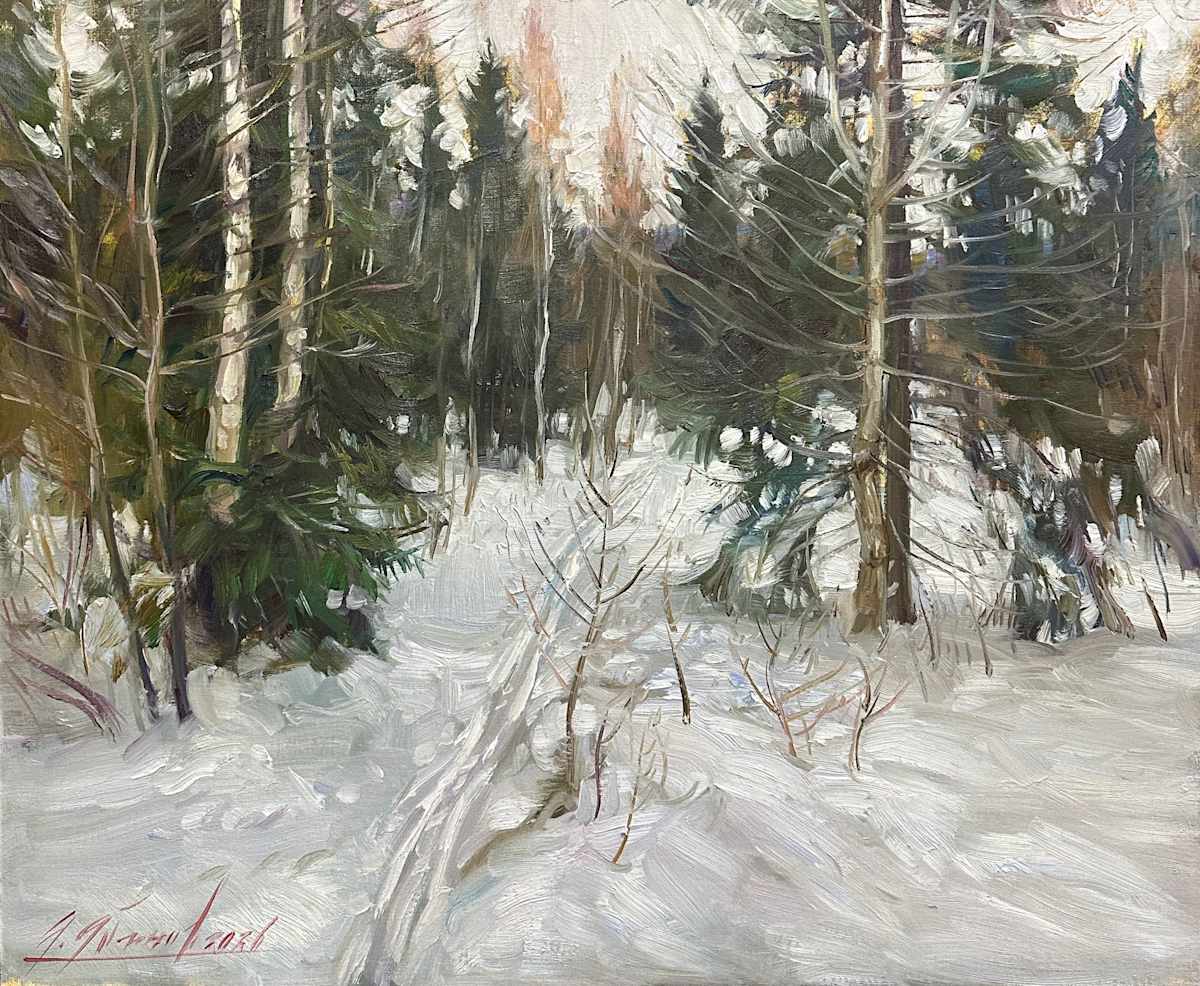 Лыжня в лесу by Александр Абинов, Image 1.