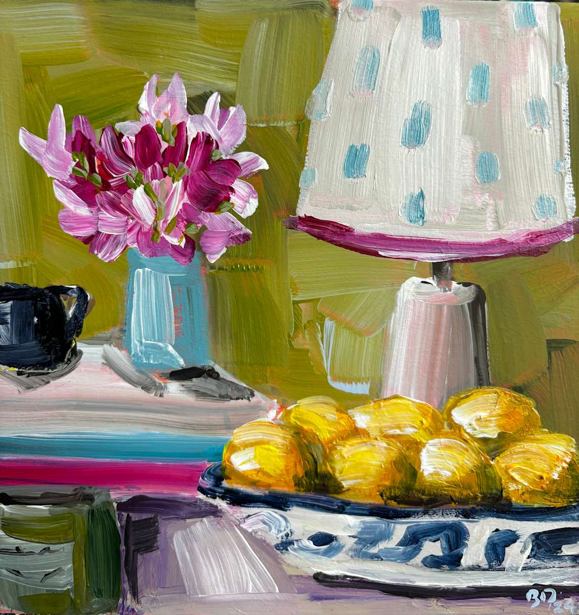 Lemons and Sweet Peas by Brooke Dalton, Image 1.