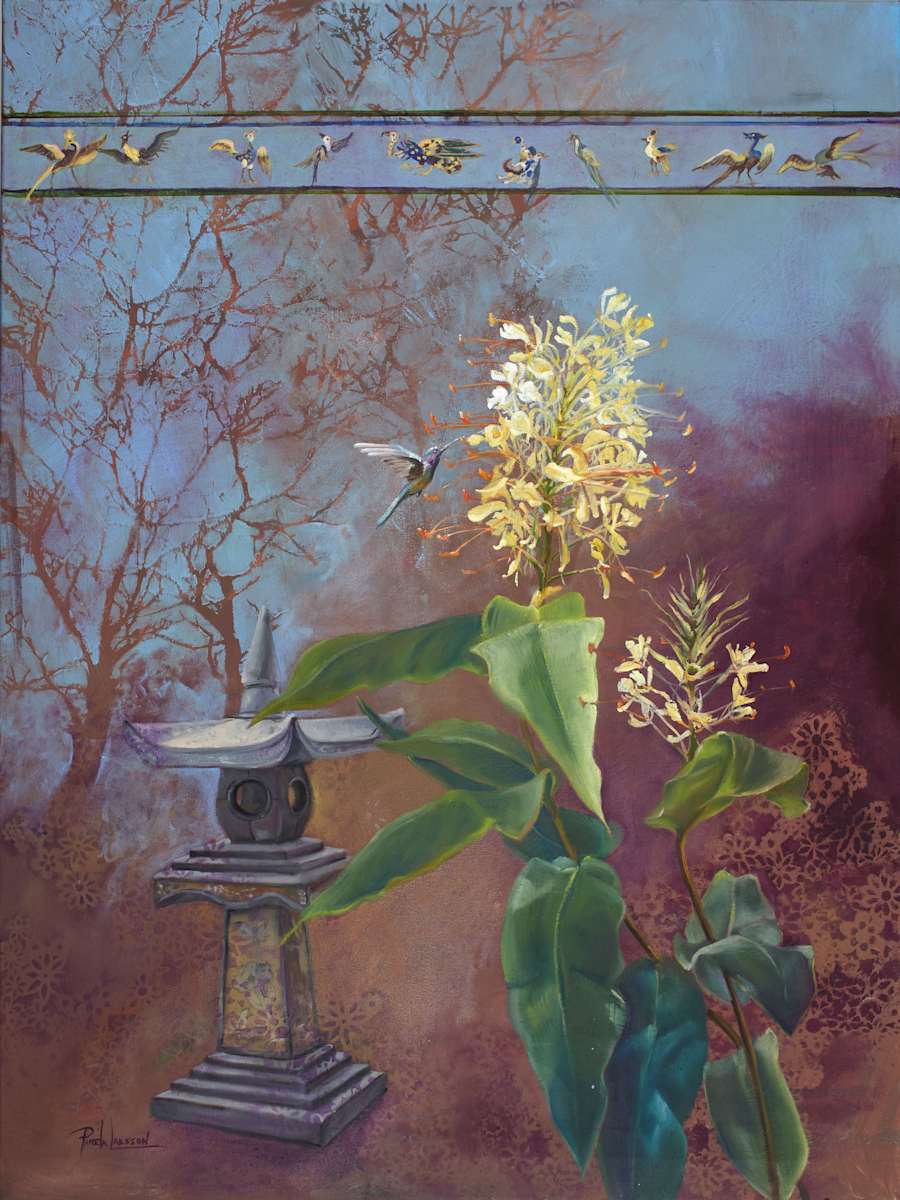 Hummingbird And Ginger by Pamela Larsson Toscher, Image 1.