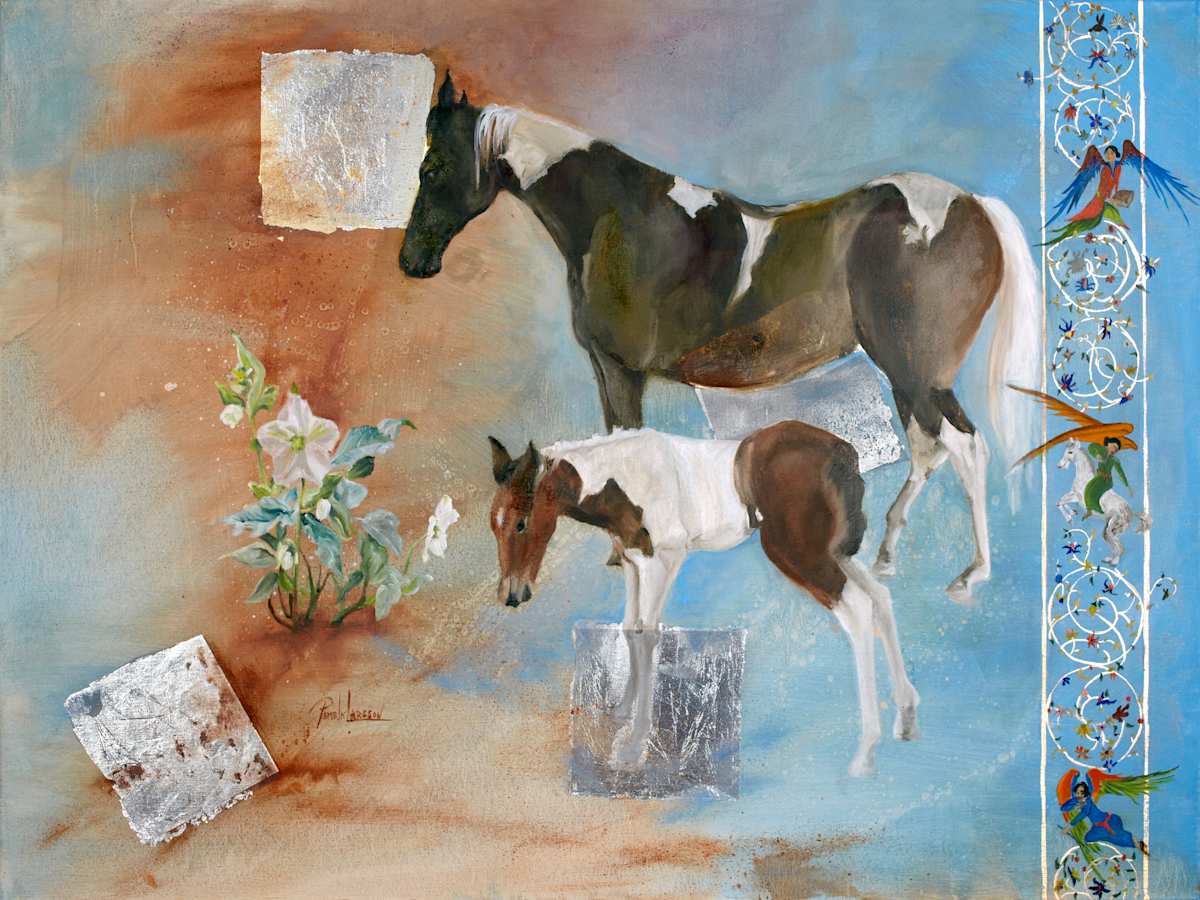 Mare & Colt by Pamela Larsson Toscher, Image 1.
