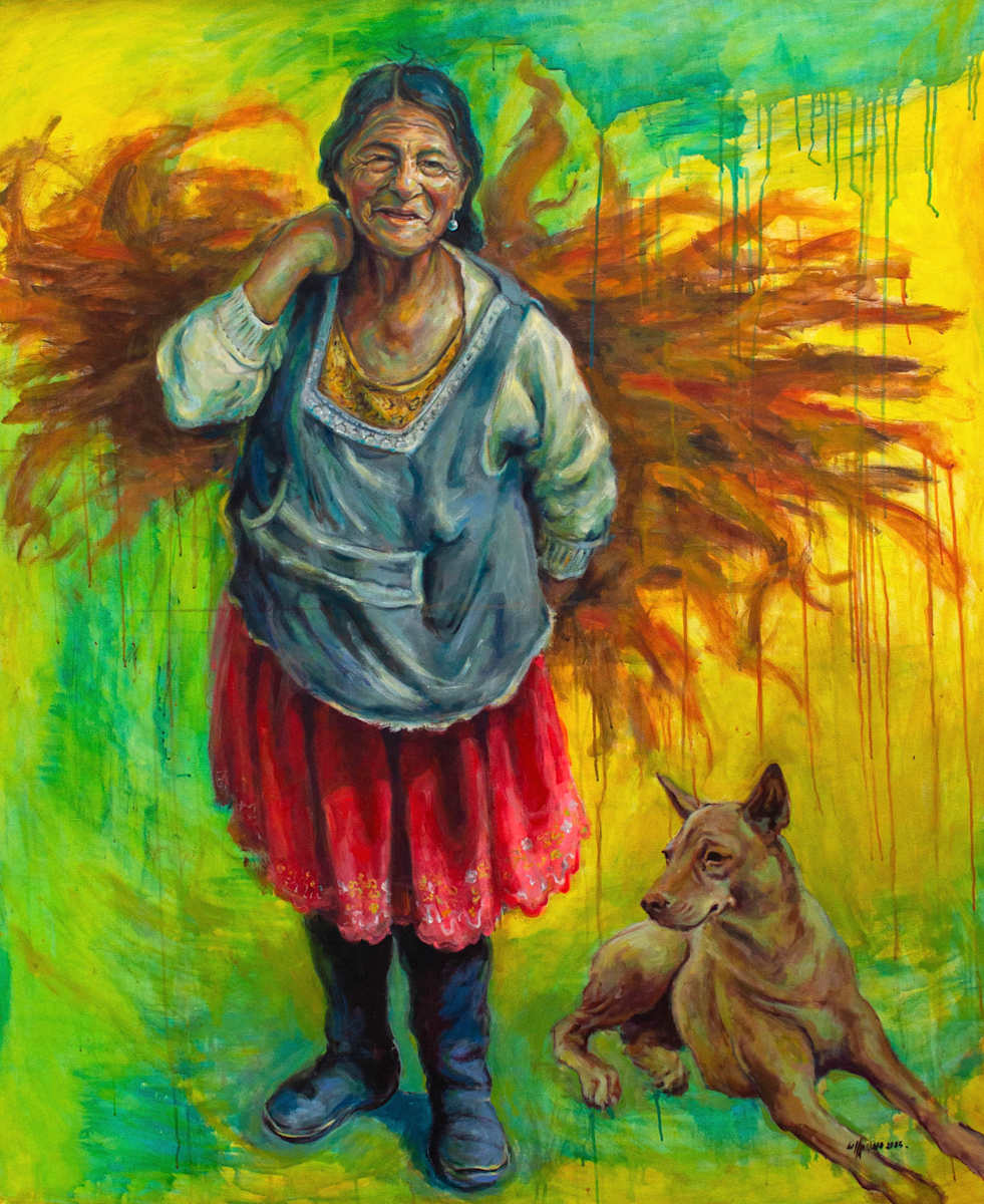 Campesina con Calcha by Klever Moscoso, Image 1.