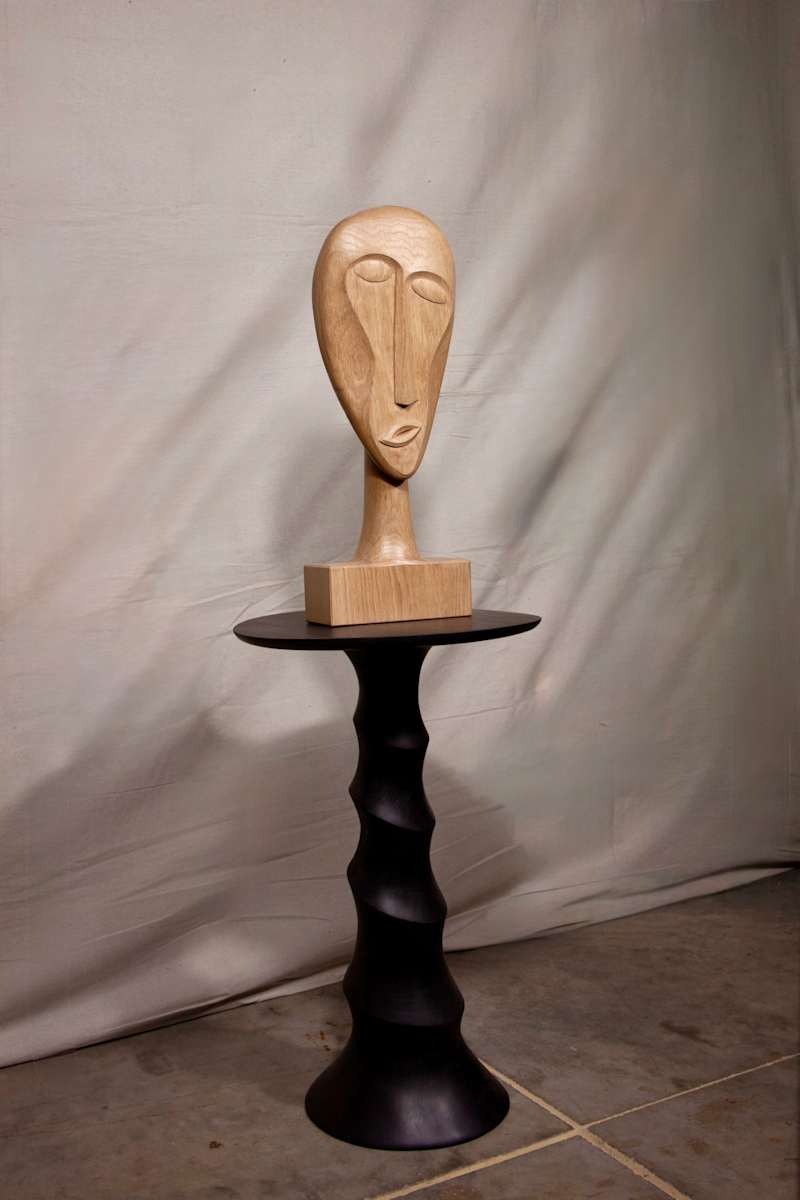 Bust On Stand by Sam Viscomi, Image 1.