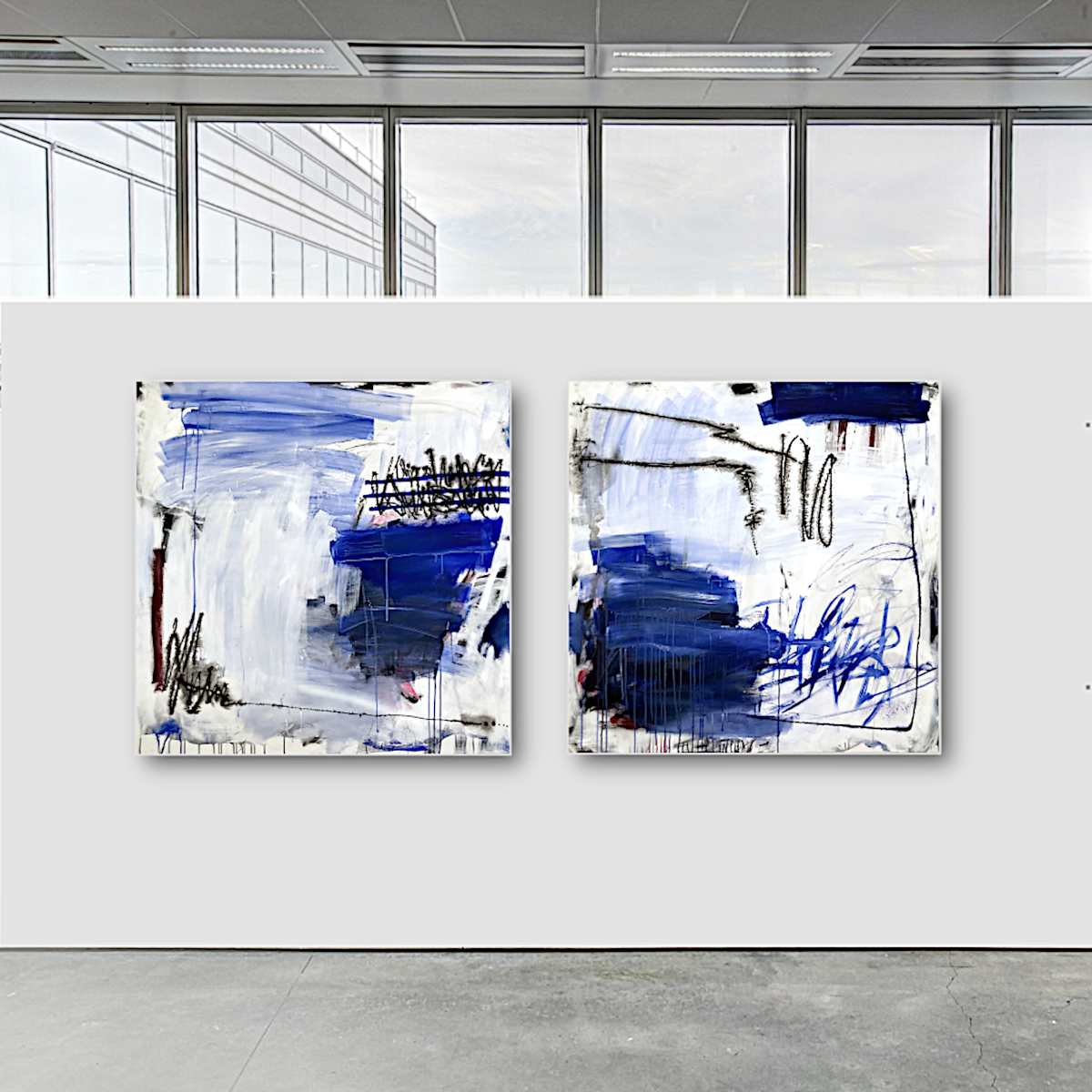 The Space Between (Diptych) by Jutta Rika Bressem, Image 1.