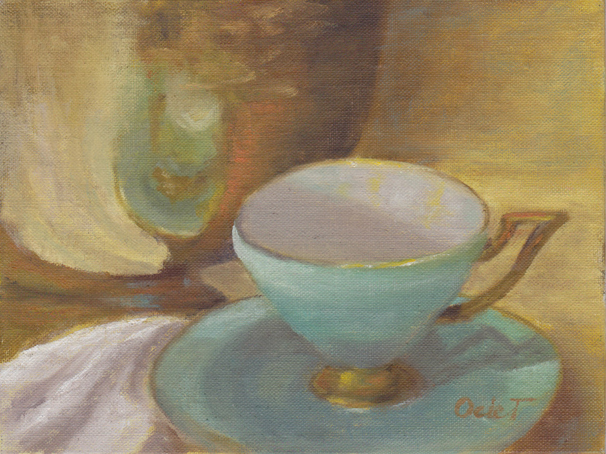 Tiffany Blue Tea Cup by Ocie Templin 