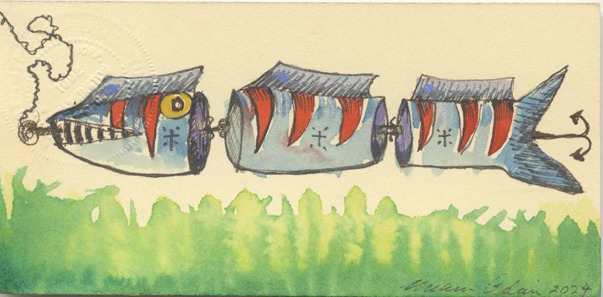 Triple Mackerel Snapper Lure by William B. Adair, Image 1.