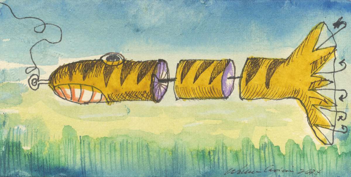 Tiger Schneck Lure by William B. Adair, Image 1.