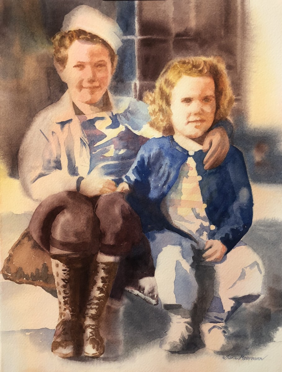 Jackie and Emilyn, 1944 by Tara Moorman 