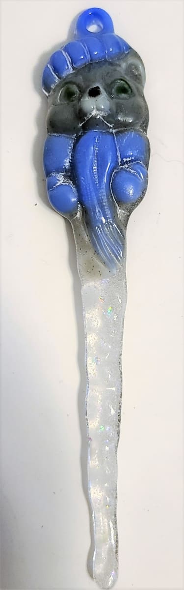 Cat Icicle Ornament by Kathy Kollenburn, Image 1.