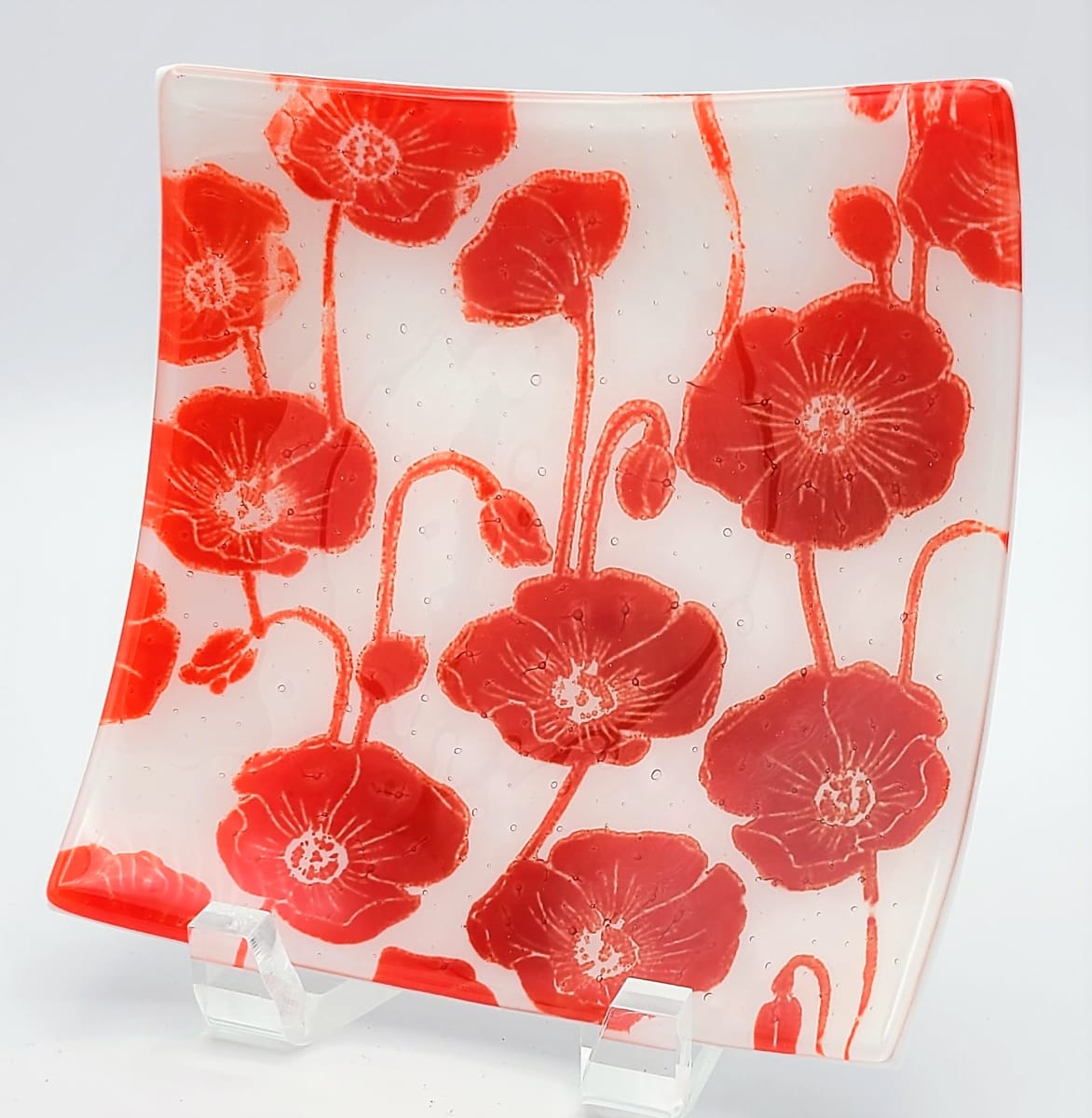 Poppy Plate-Large by Kathy Kollenburn 