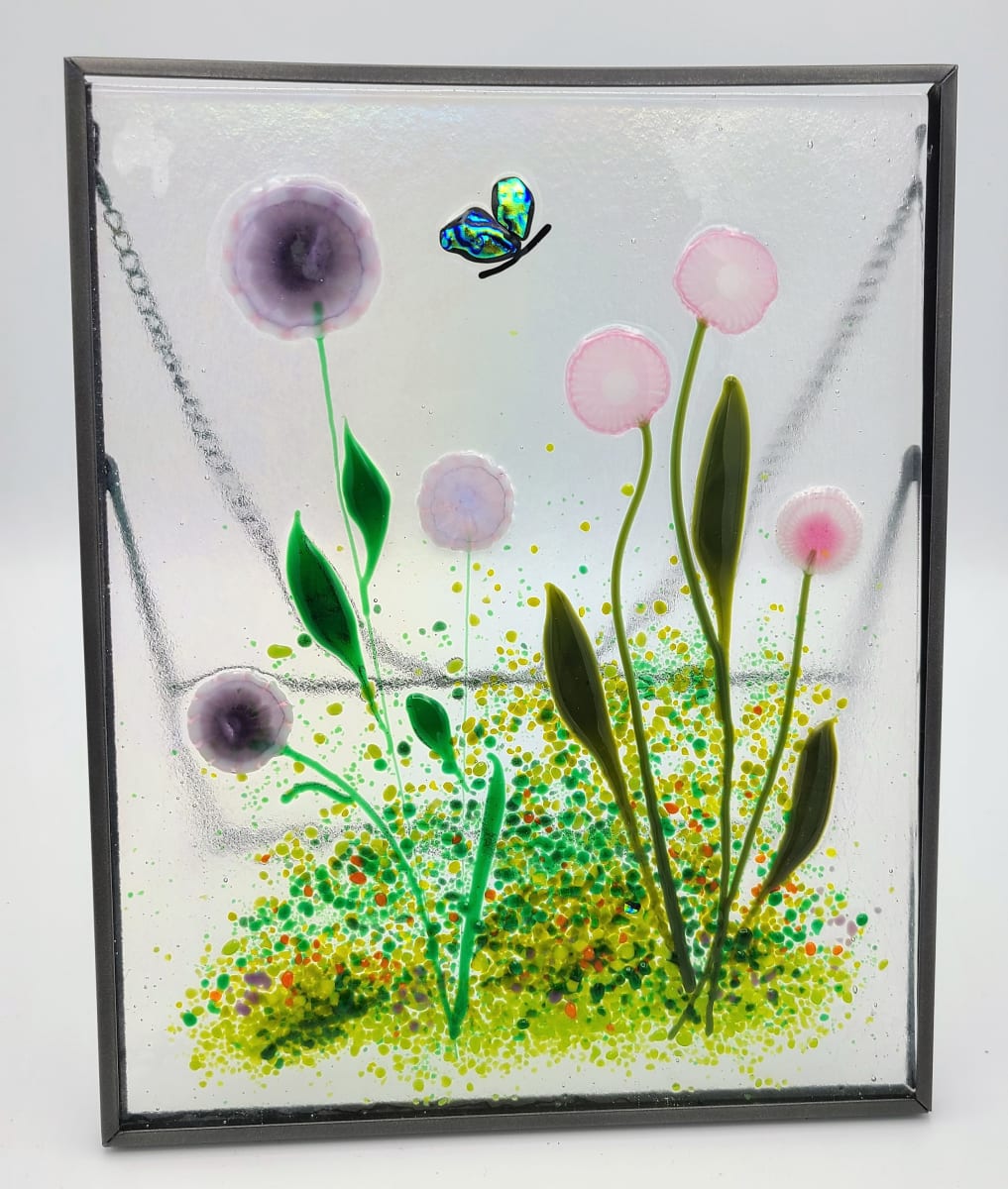 Garden Hanger/Stand Up-Flowers with Butterfly by Kathy Kollenburn 