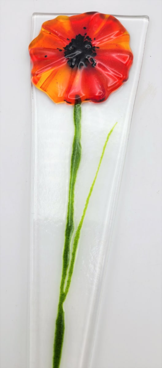 Plant Stake-Red Poppy 