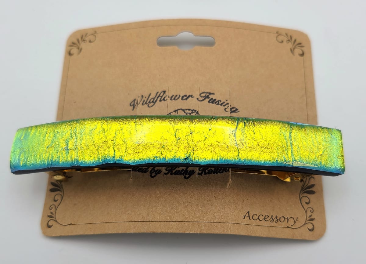 Barrette-Gold Dichroic Capped 