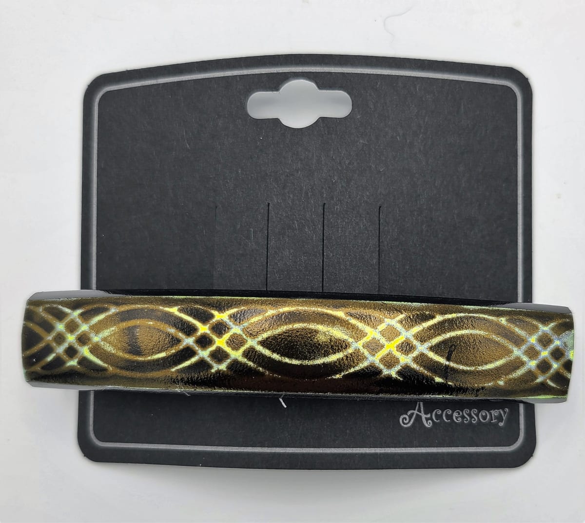 Barrette-Curves on Gold Dichroic by Kathy Kollenburn 