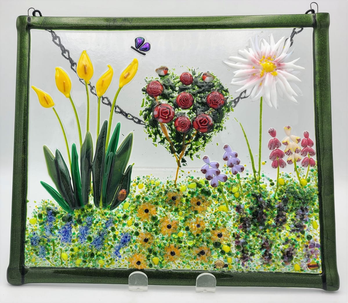 Garden Hanger-Callas, Roses, Dahlia, Foxglove and others by Kathy Kollenburn 