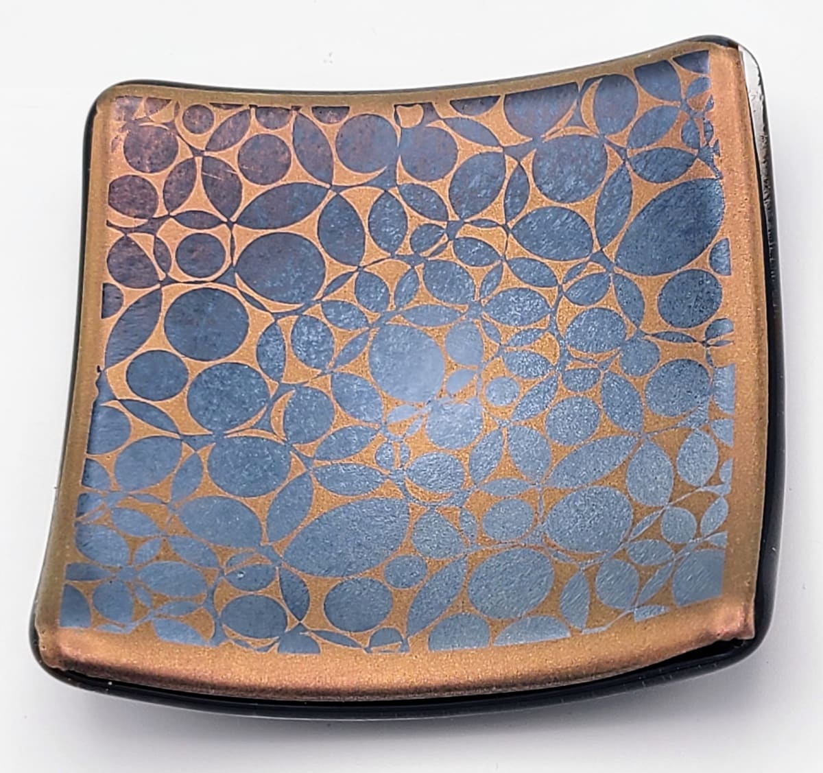 Small Plate-Mica Leaves by Kathy Kollenburn 