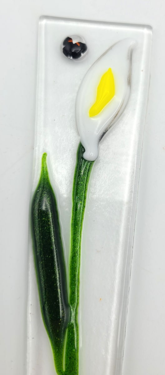 Plant Stake-White Calla Lily by Kathy Kollenburn 