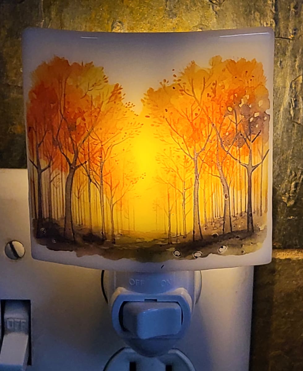 Nightlight-Sparkling Autumn Woods by Kathy Kollenburn 