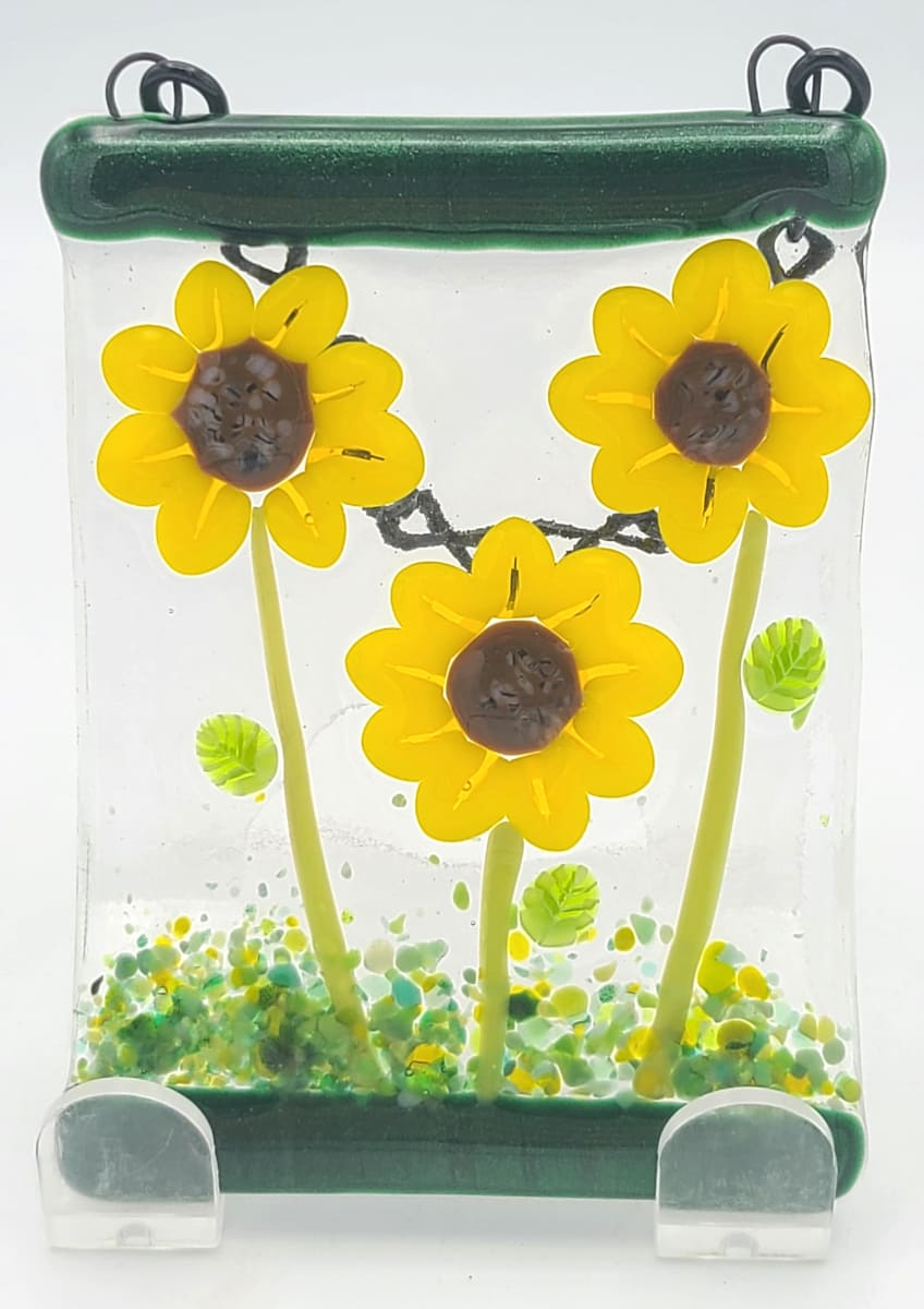 Garden Hanger-Sunflower Trio by Kathy Kollenburn 