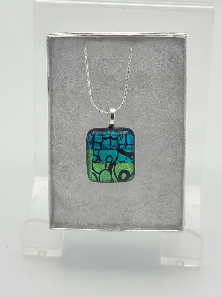 Necklace-Patterned Dichroic by Kathy Kollenburn 