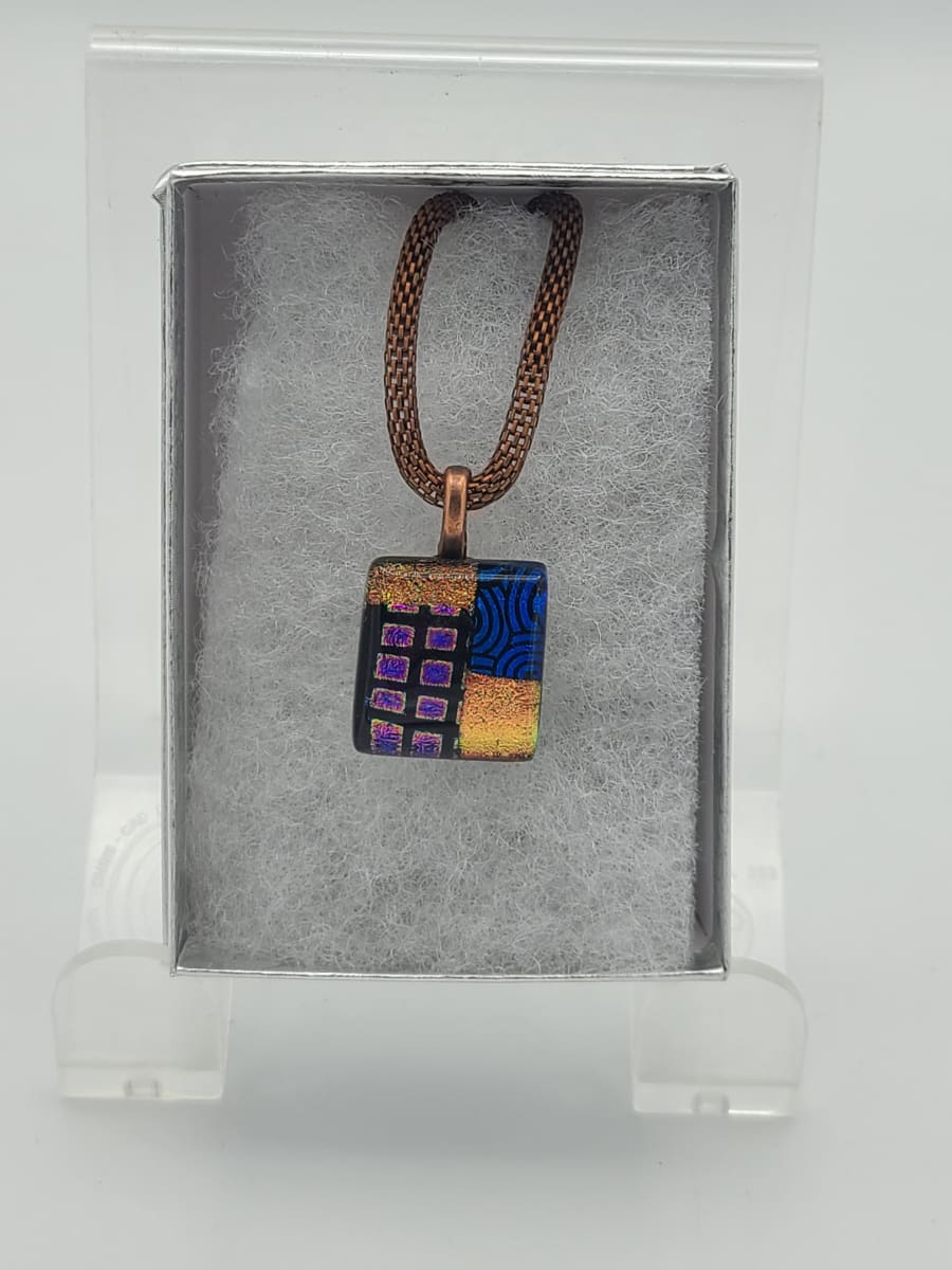 Necklace-Patterned Dichroic by Kathy Kollenburn 