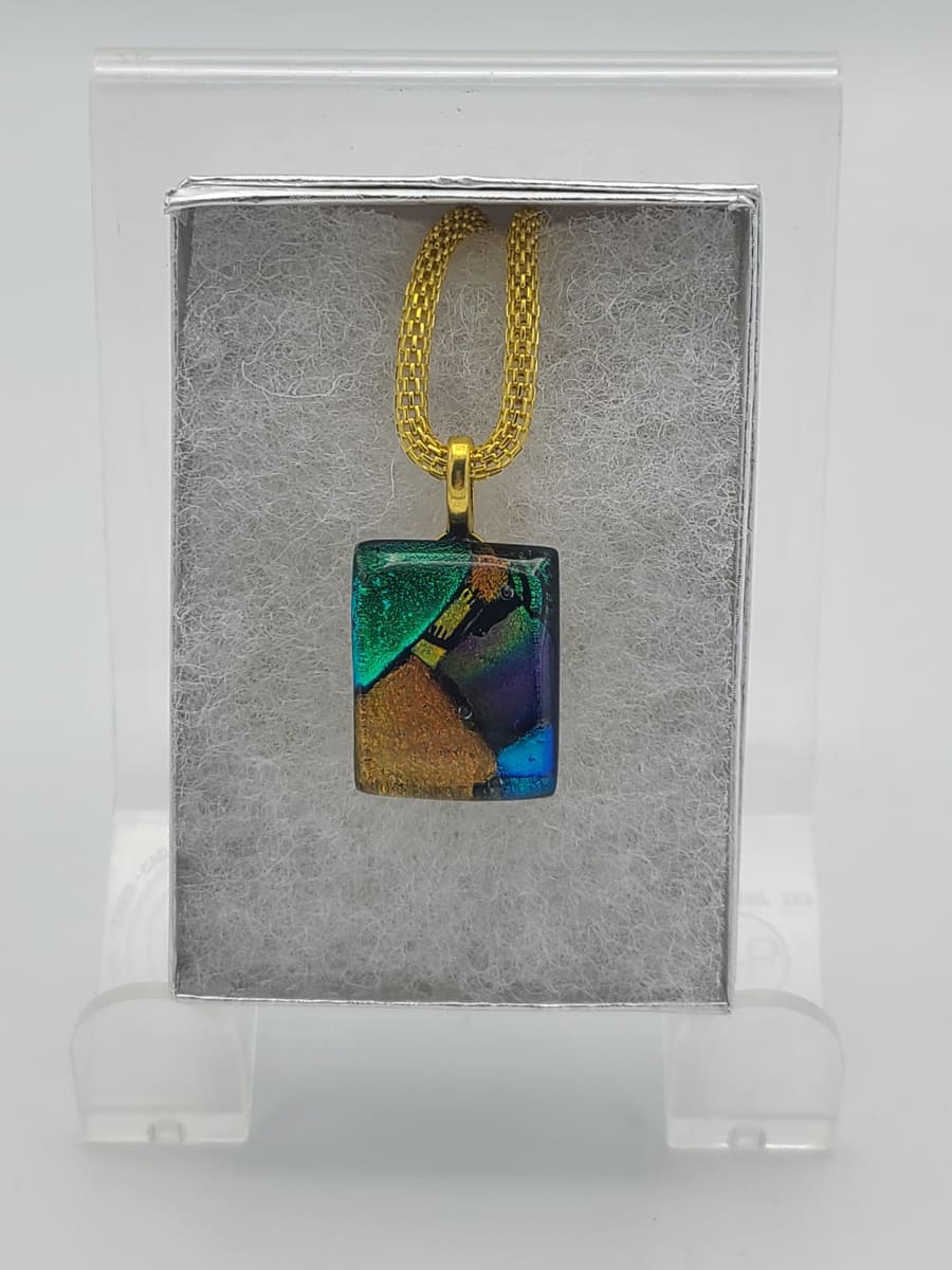 Necklace-Dichroic Colors by Kathy Kollenburn 