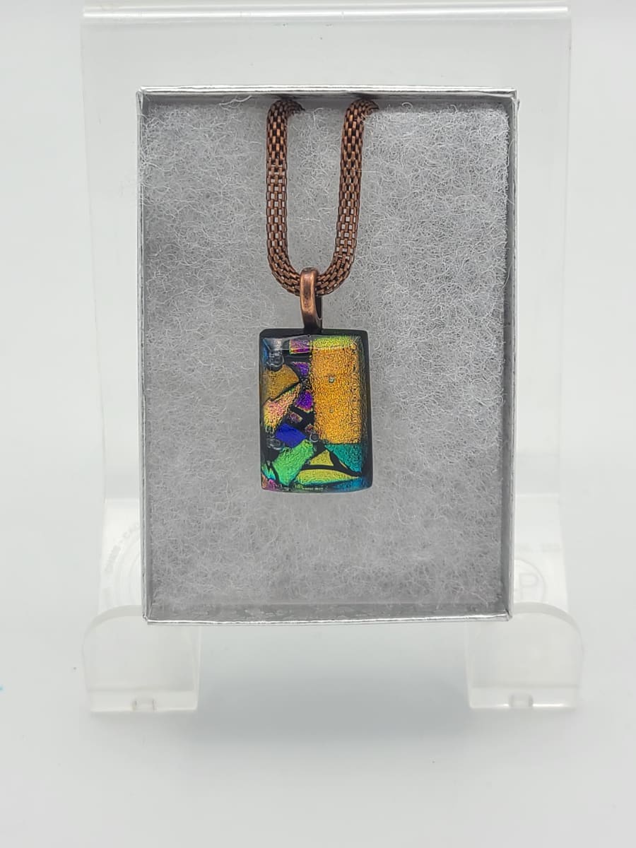 Necklace-Dichroic Pieces by Kathy Kollenburn 